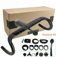 2025 New Road Handlebar DE Alanera RS T1000 Carbon Aero Lightweight 340g Integrated for Professional Cycling RHM EVO Shape
