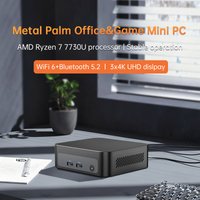 Topton Metal Palm Gaming Mini PC AMD Ryzen 7 7730U 5825U 5800U R5 7530U 5600U Nuc Mini Computer NVMe DDR4 Windows 11 WiFi6 BT5.2
