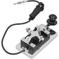 CW Shortwave Radio Key K4 For Morse Wrench Telegraph Key Heavy Duty Paddle Key For Test Measurement Tool Accessory