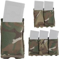 5,56/7,62 Magazintasche Taktische Molle Mag Pouch Einzel Doppel Triple Magazin Aufbewahrungstasche Jagd Elastische Box für Airsoft Weste
