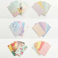 A5 A6 Watercolor Separator Paper Index Page Classification Separator Page 6 Holes Notebook Loose-leaf Book Partition Accessories