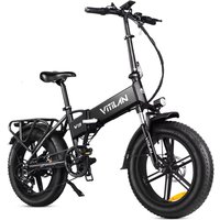 AliExpress NONE 48V13AH 750W motor Folding Electric Bike 20 inch Fat Tire Off Road Electric Bike VITILAN Electric Bike For Adults