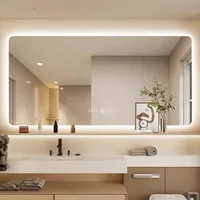 Wall-mounted Cosmetic Mirror with Lamp Smart Mirror Multifunctional Square Smart Hot Fashion Bathroom Mirror Bathroom Mirror