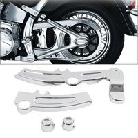 1Set Chrome Motorbike Side Boomerang Frame Swingarm Nut Covers For Harley Heritage Softail Classic FLSTC 2008-2017 Breakout FXSB