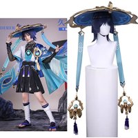 Anime Wanderer Scaramouche Hat Game Genshin Impact Cosplay Scaramouche Cosplay Hat Props Cosplay Prop Christmas Halloween Wig