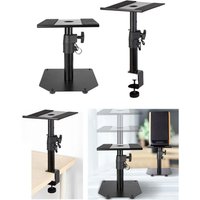 Speaker Stand Steel Adjustable Height Studio Monitor Stand Speaker Holder for Music Studio Surrounds Sound Bookshelf Speakers