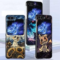 Funny Pokemon Mimikyu Case for Samsung Galaxy Flip5 Flip4 Z Flip 7 6 5 4 3 Flip3 Flip6 Flip7 FE Back Phone Cover Funda