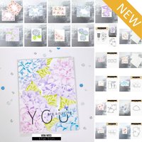 2026 Border Rose Hydrangea Climbing Morning Glory Metal Cutting Dies Clear Stamps Stencil DIY Scrapbook Gift Card Decoration