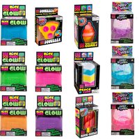 Hot Nee Doh Style Squishy Toys Cube & Pizza Shaped Solid Squeeze Balls Stress Relief Cute Squeezy Toy for Adults Anxiety Release