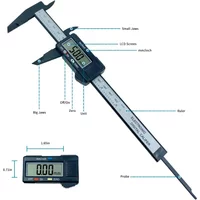 Carbon Fiber Electronic Digital Caliper 150mm 100mm Dial Vernier Caliper Gauge Micrometer Digital Ruler Measuring Tool