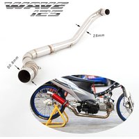 Slip On For for Honda WAVE125 W125 wave 125i Motorcycle Exhaust Escape Scooter Modified Front Mid Link Pipe Header Connection