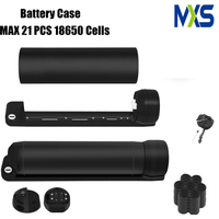 MAX 21pcs 21700 Cells Ebike Battery Case Battery Box Ebike Battery Downtube Case with Battery Holder