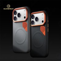 For iPhone 15 16 17 Air Pro Max Magnetic Case Busines High Quality Pu Leather Hard Heat Dissipation Alloy Len Cover For Magsasfe