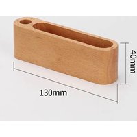 Business Card Holder Wooden Organizer Office Desk Name Card Display Stand With Pen Slot Memo Pad Cards Stand Card Holder Storage