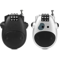 AliExpress Bicycle Steel Cable Code Lock Suitcase Car Sled Telescopic Wire Rope Lock Bicycle Helmet High-precision Code Wheel Password Lock