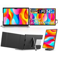 14 Inch Portable Monitors 1200P HDR External Screen for Laptop XBox PS4 5 Switch, Second Display Compatible with 14-17.3 Laptops