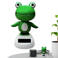 Solar Dancers Figures Solar Dancing Toy Animal Dolls Swinging Animated Bobble Head Cute Frog Car Solar Decoration