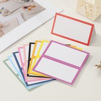 50/100Pcs Table Place Cards 3.5 x 2 Inches Blank Name Place Cards for Table Setting Wedding Reception Buffet