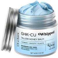 Copper Peptides GHK-Cu Beef Tallow for Skin: Blue Balm Manuka Honey Face and Body Moisturizer for Mature, Dry & Sensitive Skin