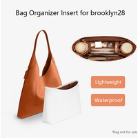 Bag Organizer Insert For Coach Brooklyn28 Lightweight Bag Insert Storage Dupont Paper Bag Support Waterproof Bag Accessories