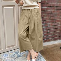 ZANZEA 2026 Fashion Women Trousers Spring Wide Leg Long Pants Solid Elastic Waist Pantalons Casual Loose Pocket Pleating Pants