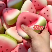 1-5pcs 2026 Ice Skin Watermelon Slow-Rebound Squishy - High-Value Stress Relief Toy Portable Sensory Toy for Adults
