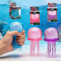New Colorful Jellyfish Maltose Squishy Toy, Anti-Stress Squeeze Fidget Toy for Office