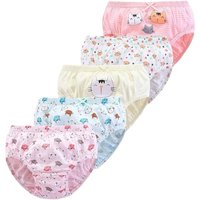 5 Teile/los Nette Katze Cartoon Unterwäsche Höschen Für Mädchen Waschbar Baumwolle Kinder Slips Panty Verschiedene Muster Kleinkind Mädchen Höschen