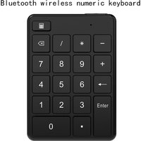 19 Keys Bluetooth Wieless Number Pads Button Battery Numeric Keypad Portable Financial Accounting Number Keyboard for Laptop