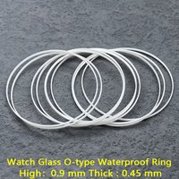 2/5 PCS Watch Glass Waterproof Gaskets O-Ring Dia 18MM-40MM High 0.9MM Thick 0.45MM Watch Case Waterproof Gasket Ring Parts