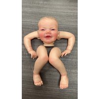 NPK 19inch Reborn Doll kit Charlie painted Doll kit Unfinished Doll parts with Hand Draw Hair Lifelike doll