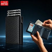RFID Engraving Wallets Pop-Up Bank Credit Card Holder Coin Pocket Gifts for Men Wallet for Women Minimalist Wallet Custom Wallet