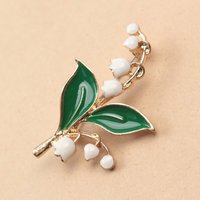 Light Luxury Convallaria Brooch Luxury Atmosphere High-grade Corsage Collar Pin Fashion Niche Pin