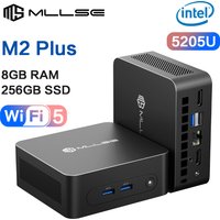MLLSE Mini PC M2 Plus Intel Celeron 5205U Processor 8GB RAM 256GB ROM WiFi 5 BT4.2 Windows 11 Pro Desktop Computer