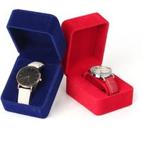 Flannelette Watch Packaging Box Case Display Holder Black Bracelet Jewelry Storage Organizer For Woman Man Gift Wholesale