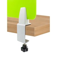New Aluminum Alloy Office Desk Baffle Clip Black White Silver Adjustable Glass Clamp Hardware Multifunctional Partition Clamp