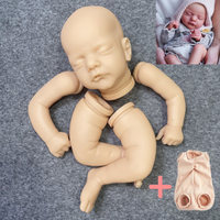 18-19 Inches Blank Reborn Baby Kit Sam Unpainted Unfinished Bebe Reborn Doll Molds Parts Vinyl Kit With Cloth Body