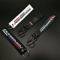 For BMW M E46 E90 E39 E60 E36 E30 E61 E91 E92 E87 F10 F20 F30 X3 Nylon Car Badges Lanyard Keyring Keychain Key Chain Accessories