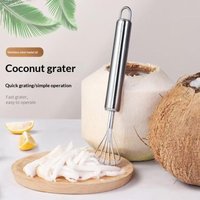 Stainless Steel Coconut Grater Multi-Purpose Coconut Meat Removal Tool Melon Fruit Vegetable Fish Scale Scraper Kitchen Supplies
