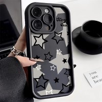 Cute Star Phone Case For iPhone 13 Case iPhone 11 15 17 12 14 16 Pro Max 7 8 Plus 16e XR SE Shockproof Silicone Cover Soft Funda