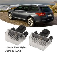 Rear Number Plate Lamp High Illumination Resistant 6340.A3 Fit License Plate Light for 206 207 307 Partner
