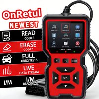Professional Advanced Obdii/Eobd Car Diagnostic Scan Tool, Battery Tester, I/M Readiness Status, Fault Code Eraser, Suitable for All Obd Ii Protocol Cars since 1996, No Battery Required
