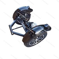 Rear axle assembly of two-wheel electric vehicle modified three-wheel full set of accessories