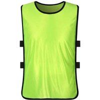 Fluorescent Green Size S Kids Training Bibs - Football Basketball Training Vests, Scrimmage Vests for Sports