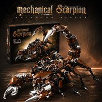 Mechanischer Skorpion MOC Bausteine Cyberpunk Roboter Tiermodell Technisches Bausteinset DIY Konstruktionsspielzeug Geschenke für Erwachsene Kinder Jungen 1074 Teile