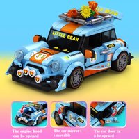 SEMBO World Renowned Car Building Block City Super Racing Model Brick Desktop Decoration Children's Toys Birthday Gifts