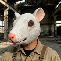 Realistische Maus-Latexmaske, Vollgesichts-Tierkopfmaske für Erwachsenen-Cosplay, Halloween & Themenparty-Kostümzubehör