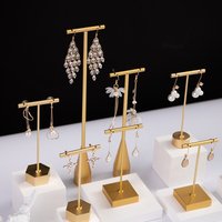 Creative earring rack, jewelry rack, ring rack, live stream props, stall, jewelry rack, metal necklace rack.