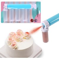 Manual Airbrush for Decorating Cake DIY Baking Cake Airbrush Pump Decorating Tools Cake Spray Tube for Cupcake Cookies Desserts