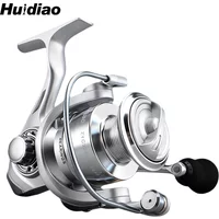 Huidiao All-round Spinning Reel 2000-7000 5.2:1 Gear Ratio Smooth Casting Fishing Reel 10KG Max Drag Metal Spool for Beginner